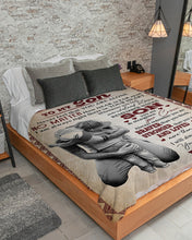 Load image into Gallery viewer, Never Feel That You Are Alone Papa Gift For Son A Hug Sherpa Blanket
