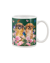 Load image into Gallery viewer, Pekingese With Peonies Gift For Dog Lovers Mug

