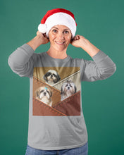 Load image into Gallery viewer, Three Cute Shih Tzu In Bag Gift For Dog Lovers Unisex Long Sleeve
