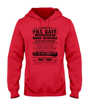 Load image into Gallery viewer, Fils Gâté J'ai Été Élevé PẢ Une Maman Incroyable En Septembre Hoodie
