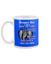 Load image into Gallery viewer, October Man Son Of God Birthday Meaningful Gift For Men Mug
