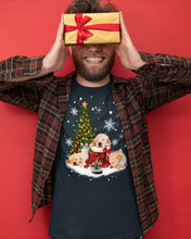 Load image into Gallery viewer, Funny Golden Retrievers Sleep In Red Boots Gift For Dog Lovers Guys Tee
