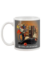 Load image into Gallery viewer, Black Cat Life Is Better With Books Gift For Cat Lovers Mug
