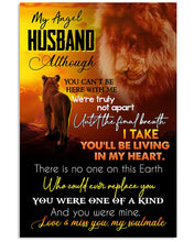 Load image into Gallery viewer, Gift For Husband You'll Be Living In My Heart    Custom Design Vertical Poster
