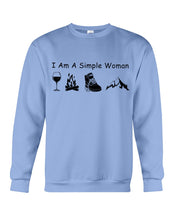 Load image into Gallery viewer, Simple Woman Loves Wine Camping Shoes And Climbing Sweatshirt

