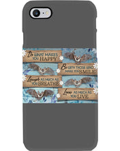 Load image into Gallery viewer, Do What Makes You Happy With Bats Gift For Girls Phone case
