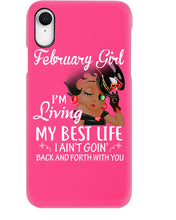 Load image into Gallery viewer, Betty Boop February Girl Living My Best Life Birthday Meaningful Gift Phone case
