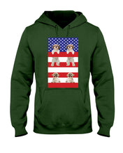 Load image into Gallery viewer, America USA FLag In My Heart Shih Tzu Gift For Dog Lovers Hoodie
