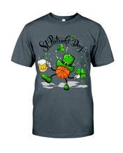 Load image into Gallery viewer, Basketball Saint Patrick's Day Gift For Basketball Lovers Guys Tee
