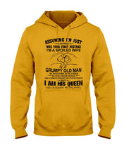 Load image into Gallery viewer, A Spoiled Wife Of An October Grumpy Old Man Birthday Meaningful Gift Hoodie

