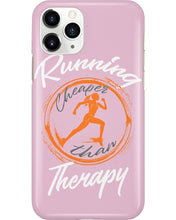 Load image into Gallery viewer, Running Cheaper Than Therapy Gift For Running Lovers Phone case
