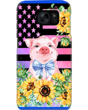 Load image into Gallery viewer, Pig America Flag Sunflower Special Custom Design Phone case

