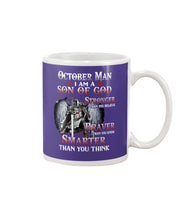 Load image into Gallery viewer, October Man Son Of God Birthday Meaningful Gift For Men Mug
