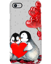 Load image into Gallery viewer, Penguin Forever Love With Red Heart Balloon Gift For Penguin Lovers Phone case
