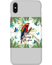 Load image into Gallery viewer, Scarlet Macaw With Butterflies I Am Always With You Gift For Lover Phone case
