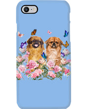 Load image into Gallery viewer, Pekingese With Peonies Gift For Dog Lovers Phone case
