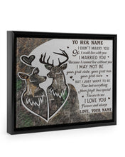 Load image into Gallery viewer, Your First Love Custom Name Gift For Wife Framed Matte Canvas
