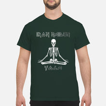 Load image into Gallery viewer, Yoga Iron Skeleton Dark Blue Background Gift For Men Guys Tee
