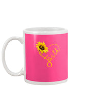 Load image into Gallery viewer, Black Phone Case Sunflower Faith Gift For Christians Mug

