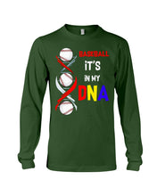 Load image into Gallery viewer, Baseball Be My DNA Gift For Sport Lovers Unisex Long Sleeve
