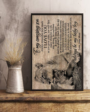Load image into Gallery viewer, Gift For  Son You'll Always Be My Baby Boy  Custom Design Vertical Poster
