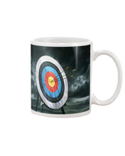 Load image into Gallery viewer, Archery Target Grey Sky Gift For Archey Lovers Mug
