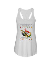 Load image into Gallery viewer, Never Underestimate A 60 Year Old Man Can Play A Guitar Ladies Flowy Tank
