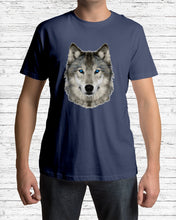 Load image into Gallery viewer, Wolf's Face Simple  Unique Custom Design For Animal Lovers Guys Tee
