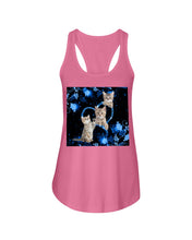 Load image into Gallery viewer, Cat In My Heart Unique Custom Design  For Cat Lovers Ladies Flowy Tank

