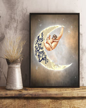 Load image into Gallery viewer, I Love You To The Moon And Back Gift For Animal Lovers Vertical Poster
