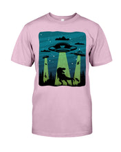 Load image into Gallery viewer, UFA Dinosaur T Rex Sky Full Of Stars Guys Tee
