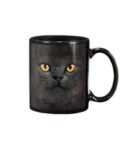 Load image into Gallery viewer, Black Phone Case With Black Cat Face Gift For Cat Lovers Mug
