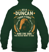 Load image into Gallery viewer, Custom Name Gift I Have Three Sides As A Duncan Hoodie
