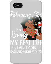Load image into Gallery viewer, Betty Boop February Girl Living My Best Life Birthday Meaningful Gift Phone case
