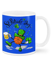 Load image into Gallery viewer, Basketball Saint Patrick's Day Gift For Basketball Lovers Mug
