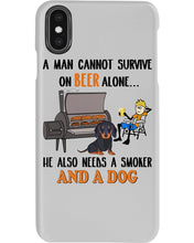 Load image into Gallery viewer, A Man Loves Beer And Dachshund Gift For Dog Lovers Phone case
