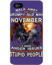 Load image into Gallery viewer, Walk Away I Am A Grumpy Old Man Who Was Born In November Birthday Gift Phone case
