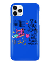 Load image into Gallery viewer, She Works Willingly With Her Hands Gift For Sew Lovers Phone case
