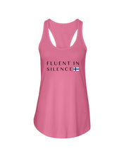 Load image into Gallery viewer, Fluent In Silence Custom Design For Personalized Nation Gift Ladies Flowy Tank

