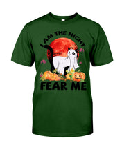 Load image into Gallery viewer, I Am The Night Fear Me Ghost Cat Gift For Cat Lovers Guys Tee
