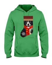 Load image into Gallery viewer, Santa Border Collie In Stock Gift For Dog Lovers Hoodie
