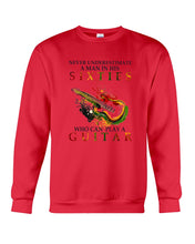 Load image into Gallery viewer, Never Underestimate A 60 Year Old Man Can Play A Guitar Sweatshirt
