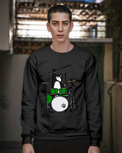 Load image into Gallery viewer, Funny Cat Playing Drums Great Gift For Cat Lovers Sweatshirt
