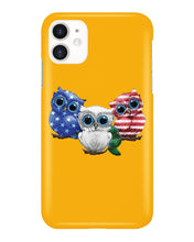 Load image into Gallery viewer, Lovely Phone Case Three Owl With US Flag Gift For Owl Lovers Phone case
