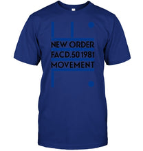 Load image into Gallery viewer, New Order Facd 501981 Movement Simple Unique Custom Design Guys Tee
