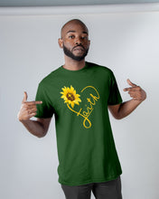 Load image into Gallery viewer, Black Phone Case Sunflower Faith Gift For Christians Guys Tee
