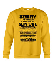 Load image into Gallery viewer, Gift For Husband Taken By A November Sexy Wife Who Happens To Cuss A Lot Sweatshirt
