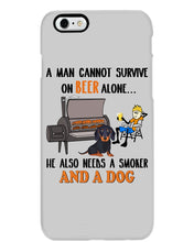 Load image into Gallery viewer, A Man Loves Beer And Dachshund Gift For Dog Lovers Phone case
