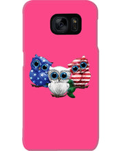 Load image into Gallery viewer, Lovely Phone Case Three Owl With US Flag Gift For Owl Lovers Phone case
