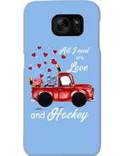 Load image into Gallery viewer, All I Need Are Love And Hockey Gift For Hockey Players Phone case
